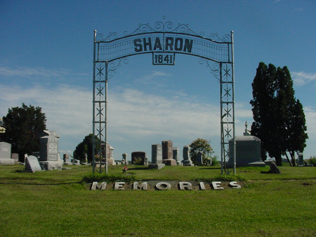 Sharon Cemetery Entrance